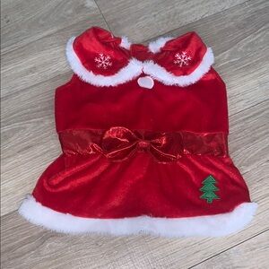 Holiday Time Mrs Claus Dog Costume Small Red Christmas